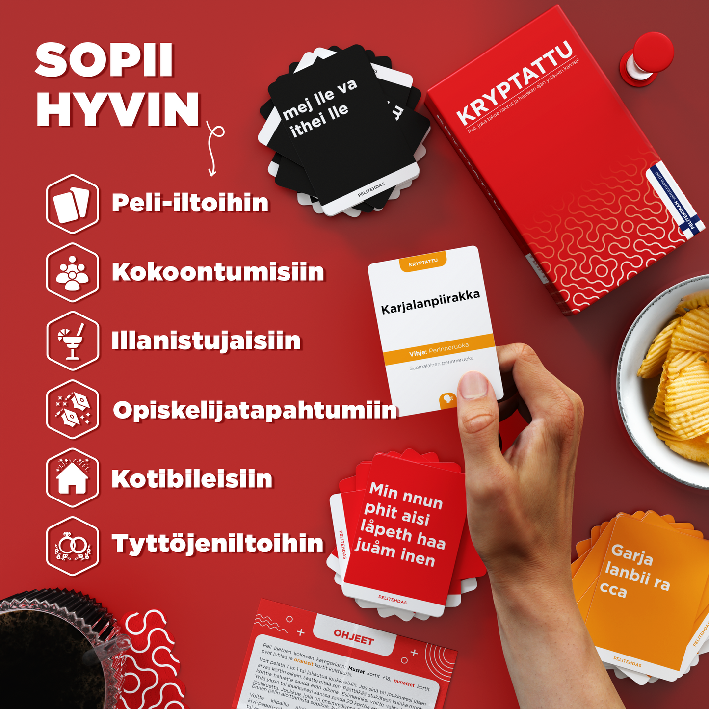 Kryptattu | 400 Korttia (SUOMI)